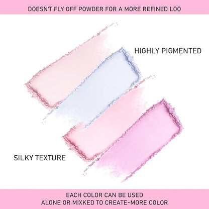 Face Blushes Quads, Matte Blush Makeup Palette, Light Pink Lavender Dark Pink and Mauve Cream Blushes Palette, Makeup for Older Women, Natural Pigmented Paleta de rubor 4 colores