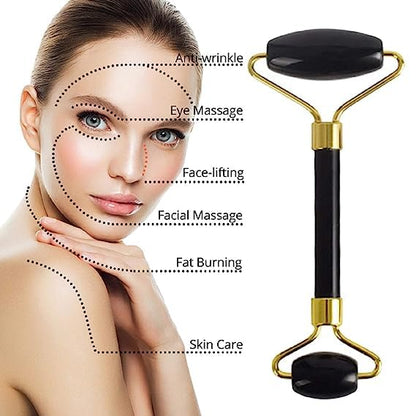Black Obsidian Jade Facial Roller &