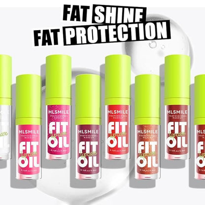 8 Colors Lip Oil Lip Glaze, Hydrating Lip