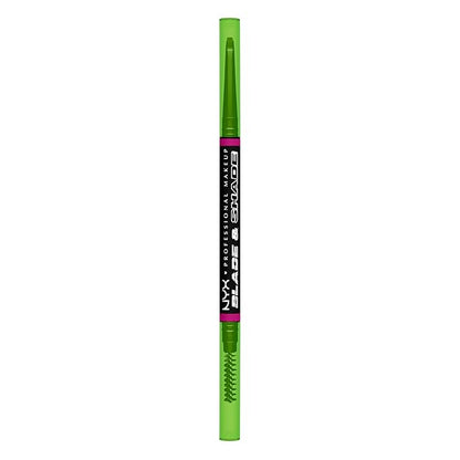 NYX PROFESSIONAL MAKEUP Blade & Shade Brow Pencil, Nano Mechanical Eyebrow Pencil, Up to 16HR Make Up Wear - Black