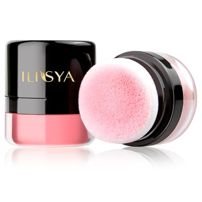 ROUSE Face Blush Powder Makeup Soft Mushroom Blush (Peach Color)