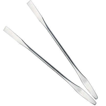 2Pcs Stainless Steel Cosmetic Mixing Makeup Spatula Nail