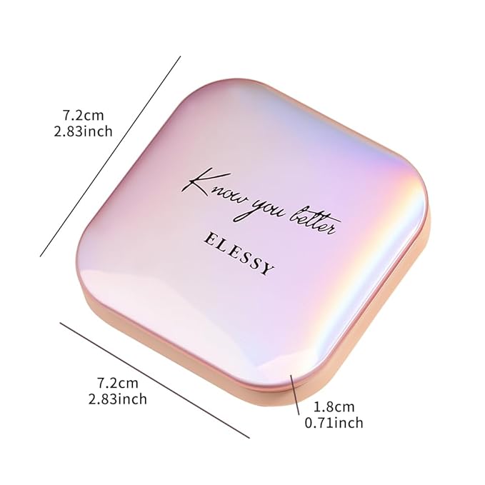 ELESSY Highlighter Makeup Palette Glitter Pink Highlighter Palette Tones-DAWN GLOW