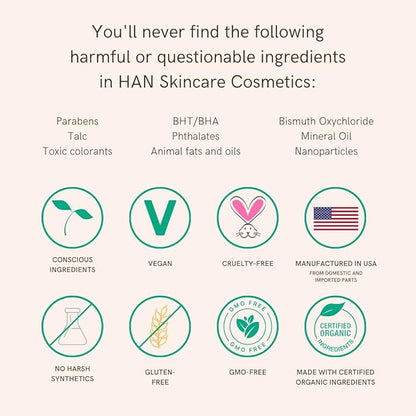 HAN Skincare Cosmetics Vegan, Cruelty-Free, 3-in-1 Multistick for | Large