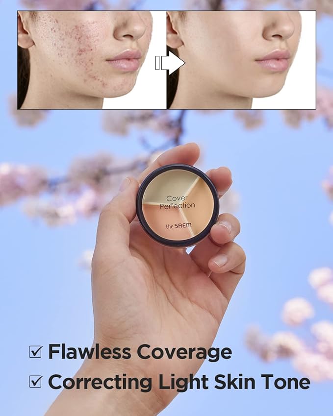 THESAEM Cover Perfection Triple Pot Concealer 03 Correct Redness Skin