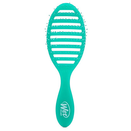 Wet Brush Speed Dry, Green Juice (Summer Quencher) - Vented Design & Soft HeatFlex Bristles Are Blow Dry Safe - Ergonomic Handle Manages Tangles - Pain-Free Hair Brush, Limited Edition