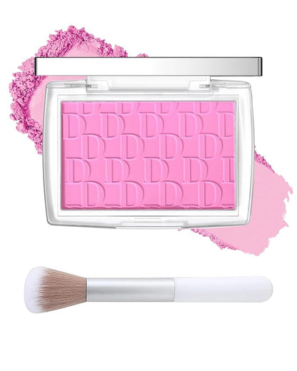Pink Powder Blush Palette, Matte Powder Makeup Blush Enhancing -#Pink
