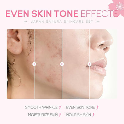 Skin Care Set JAPAN SAKURA Women