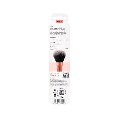 Real Techniques Extra Big Powder Brush, Large Makeup Brush For Powder, Fluffy Head For All-Over Setting, XL Oversized Brush For Quick Application, Cruelty-Free, Synthetic Bristles, 1 Count