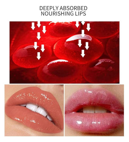 MAEPEOR Plumping Lipgloss 9 Colors Moisturizing Lip Plumper Shiny Jelly Lip Gloss (High Shine, 05#Brown Red)