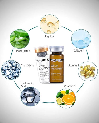 Anti Aging Serum Hyaluronic Acid Serum For Face BB Glow Starter Kit Serum Ampoules for Skin Treatment Kit 0.35 oz 8 Vials