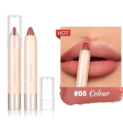 8 Colors High Pigmented Smooth Matte Lip Liner Pencil, Waterproof Velvet Lipstick Pen, Professional Lip Liner for Girls and Women (05)