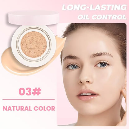 Nuder Cushion Foundation,Natural Beige for Natural & Medium Skin Types