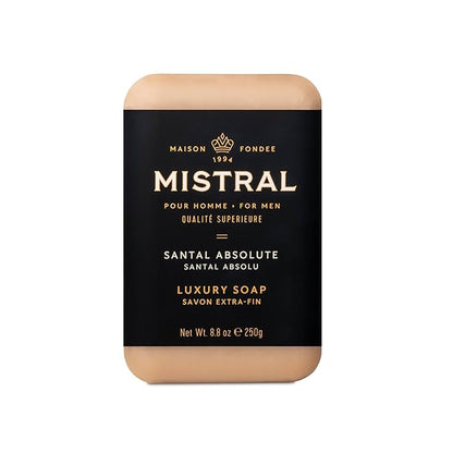 Mistral Bar Soap, Santal Absolute, Large Bar