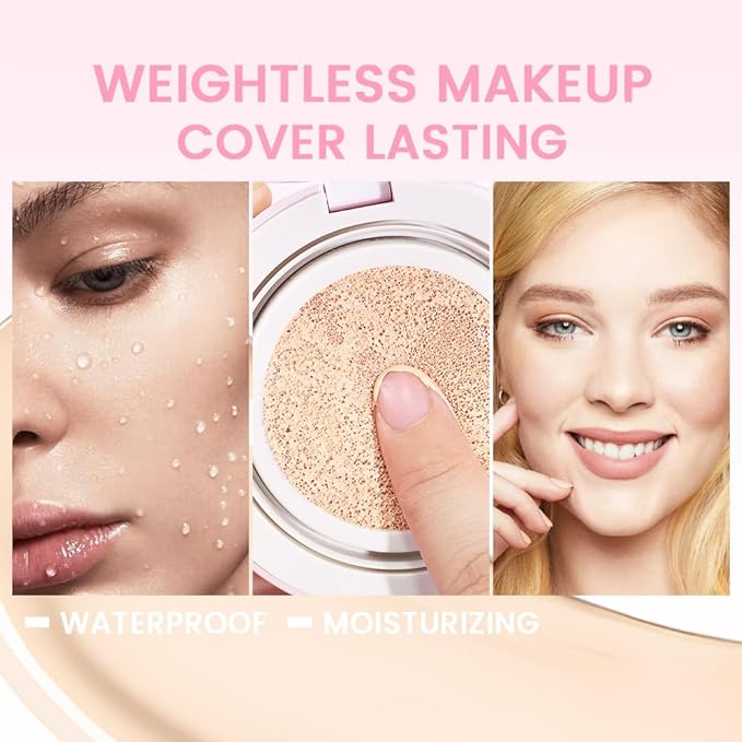Nuder Cushion Foundation,Natural Beige for Light With Neutral Skin Types