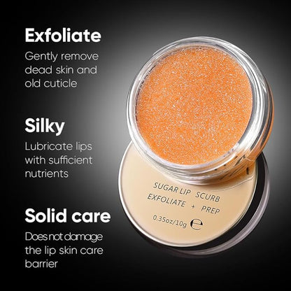 3Pcs Lip Care Set, Exfoliator Lip Lips