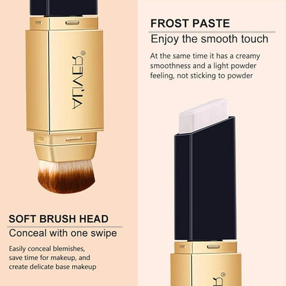2 IN 1 Design Foundation & Brush, Face Cover Concealer
