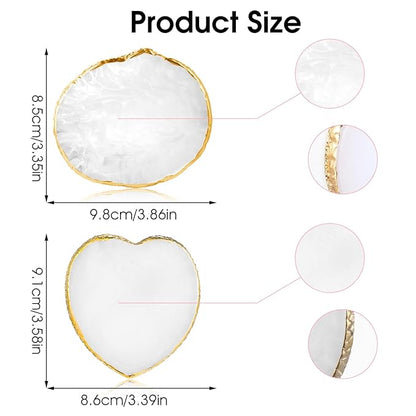 2pcs Resin Nail Art Palette Nail Painting Mixed
