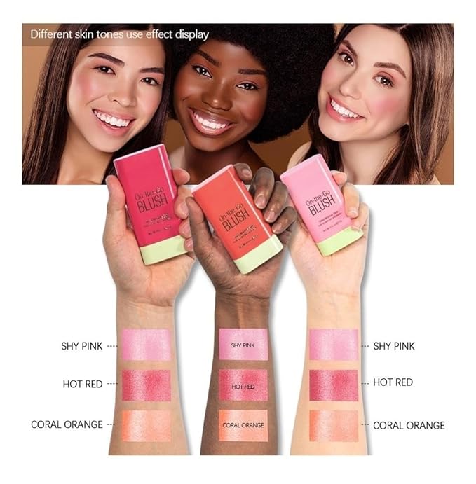 On-the-Go Makeup Blush Stick Tinted Moisture Stick, Shadow