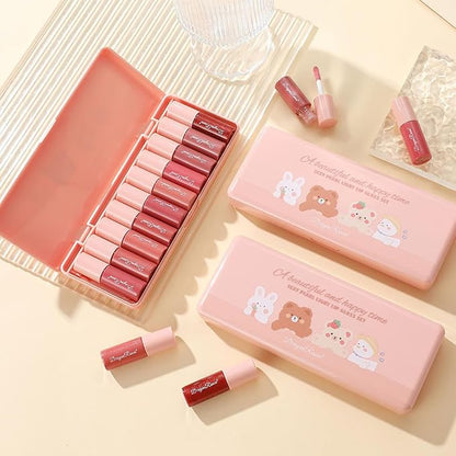 10 Colors Liquid Tint Stain,Korean Natural Moisturizing Lip