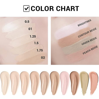 THE SAEM Cover Perfection Tip Concealer, Liquid Multi-Use Clear Beige) 0.2 fl.oz