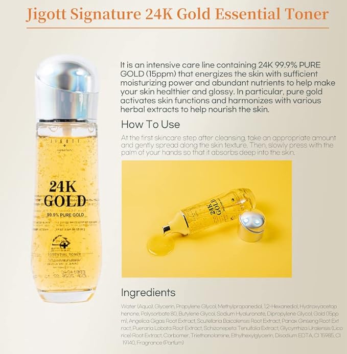 Signature 24K Gold Essential Skin Care Glowing