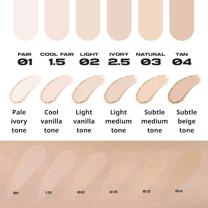 Blur Powder Pact - Pressed Powder Compact with (02 LIGHT) 0.32oz