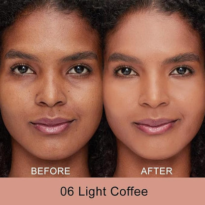 Kaely Color Correcting Concealer,Cream Pot Concealer Full Coverage,under Light Coffee