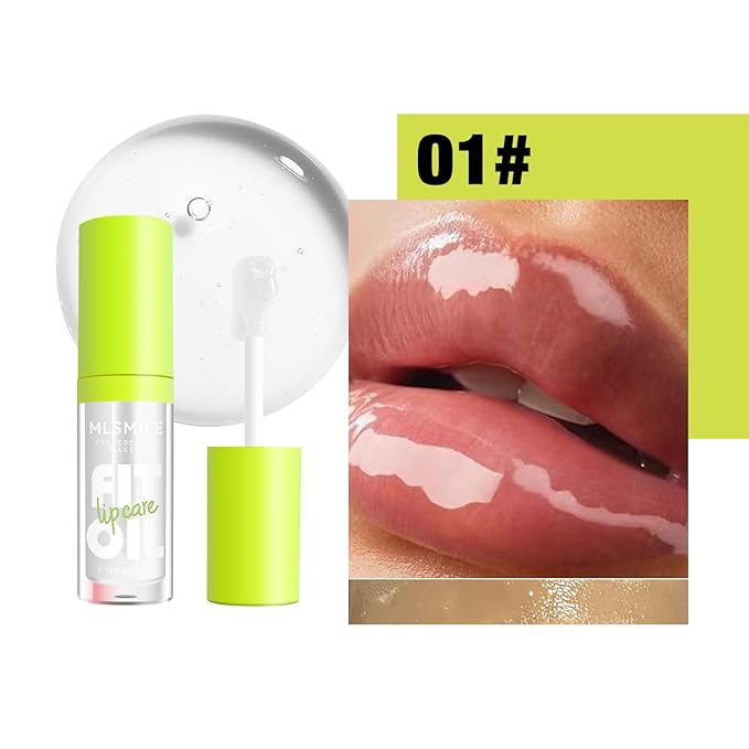 8 Colors Lip Oil Lip Glaze, Hydrating Lip
