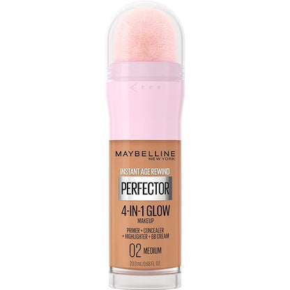 Maybelline New York Instant Age Rewind Instant Perfector 4-In-1 Glow Makeup, Medium