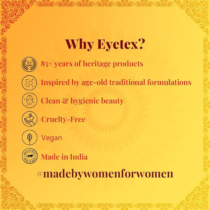 Eyetex Kumkum Paste Waterproof Long lasting, Smudge Proof | Pure and Natural Deep Colour, Long lasting | Enriched with Natural and Organic Ingredients (Each-2-Red & Maroon)
