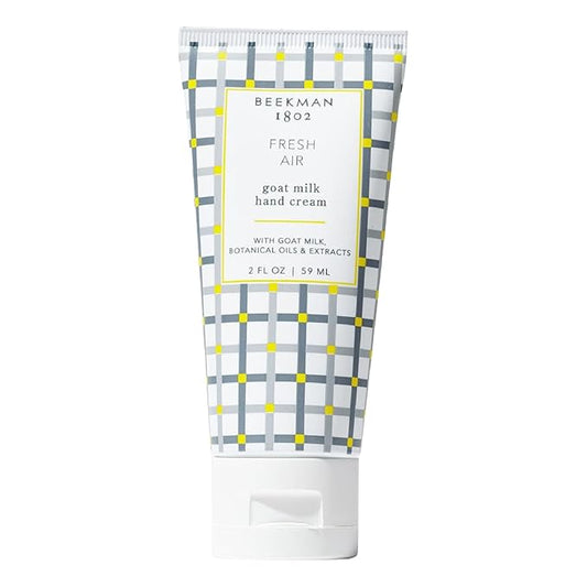 Beekman 1802 Goat Milk Hand Cream, Fresh Air - 2 oz - Moisturizing Lotion for Dry Skin - Anti-Aging Hydration - Good for Sensitive Skin - Cruelty Free - Packaging May Vary