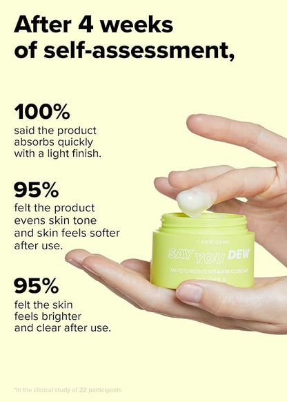I DEW CARE Vitamin C Face Moisturizer - Say You Dew | Korean Skin Care Routine Panthenol, Niacinamide, Non-irritating, Hydrate and Illuminate Glass Smoother Skin, Mother's Day, 1.69 FL Oz