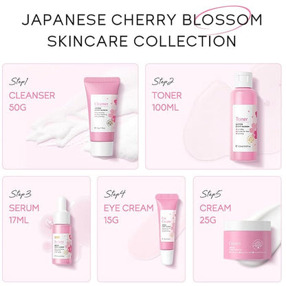Korean Skin Care Set - Sakura