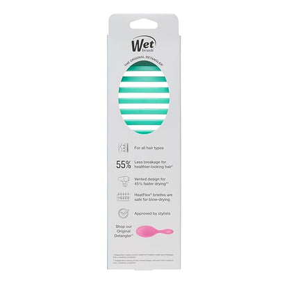 Wet Brush Speed Dry Hair Brush, Amazon Exclusive Aqua, Vented Design & Soft HeatFlex Bristles, Blow Dry Safe, Ergonomic Handle Manages Tangles & Uncontrollable Strands, Pain-Free Hair Accessories