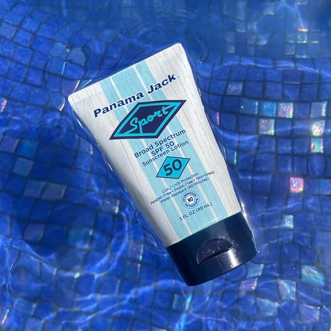 Sport Sunscreen Lotion - SPF 50, Broad Spectrum UVA/UVB Protection, Non-Greasy, PABA, Paraben, Gluten & Cruelty Free, Water Resistant (80 Minutes), 3 FL OZ