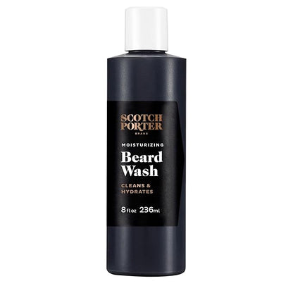 Scotch Porter Moisturizing Beard Wash – Cleanse, Refresh, Hydrate & Soften Coarse, Dry Facial Hair while Protecting Skin for a Fuller/Healthier-Looking Beard – Original Scent, 8 oz. Bottle