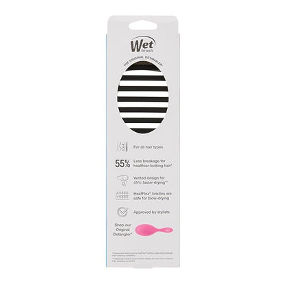 Wet Brush Speed Dry Hair Brush, Black Frost - Vented Design & Soft HeatFlex Bristles Are Blow Dry Safe - Ergonomic Handle Manages Tangles - Pain-Free Hair Accessories