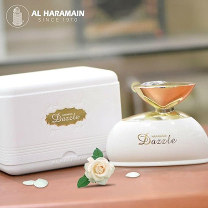 Dazzle Al Haramain Arabian Perfume for Women - Long Lasting Perfume for Women - Floral Fruity Fragrances - Eau de Parfum for Women - 3.3 oz
