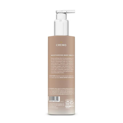 Cremo White Jasmine Amber Skin Moisturizing Body Wash for Women, Notes of White Jasmine, Red Currant, and Sweet Amber, 16 Fl Oz