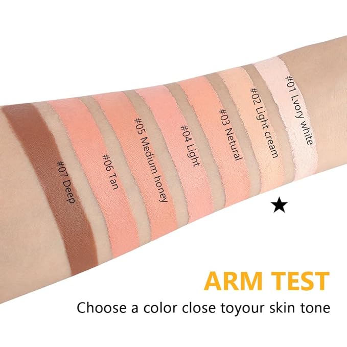 Kaely 2Pcs Pot Concealer Full Coverage Set,under Eye Correcting Concealer,02+02