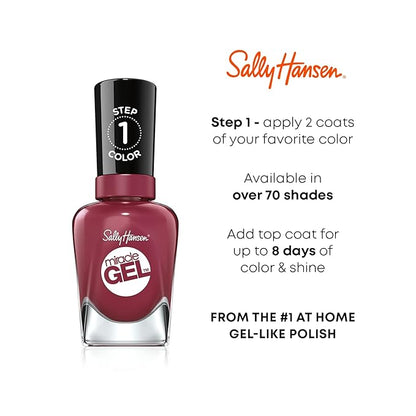Sally Hansen Miracle Gel Neons Collection Anything is Popsicle, 0.5 fl oz (Pack of 2)