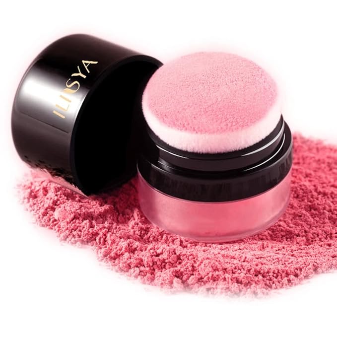 ROUSE Face Blush Powder Makeup Soft Mushroom Blush (Peach Color)