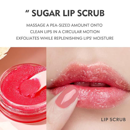 3Pcs Lip Care Set, Exfoliator Lip Lips