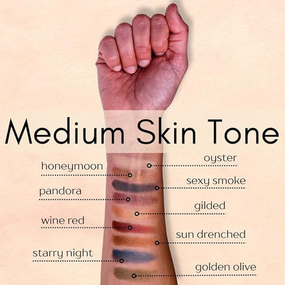 Sexy Smoke Dark Grey Iron Charcoal Matte Pressed Powder Single Vegan Eyeshadow; Talc, Paraben & Cruelty Free