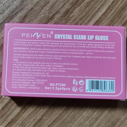 6 Colors Lip Oil Lip Glaze,Fat Lip Oil