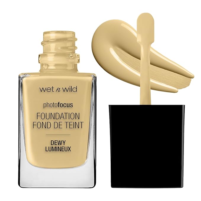 wet n wild Photo Focus Dewy Foundation Golden Makeup Bundle