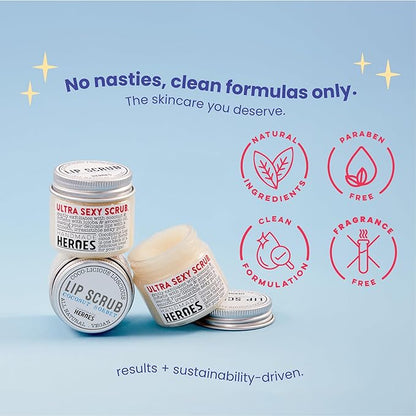 100% Natural Lip Scrub for Soft,