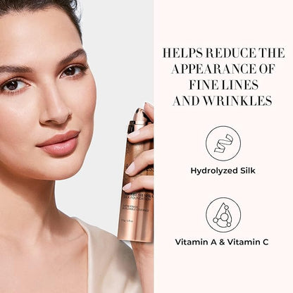 LUMINESS Silk Airbrush Spray Foundation & Buffing Brush Rich Dark)