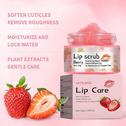 Lip Scrub, Natural Lip Scrub Exfoliator, Lips